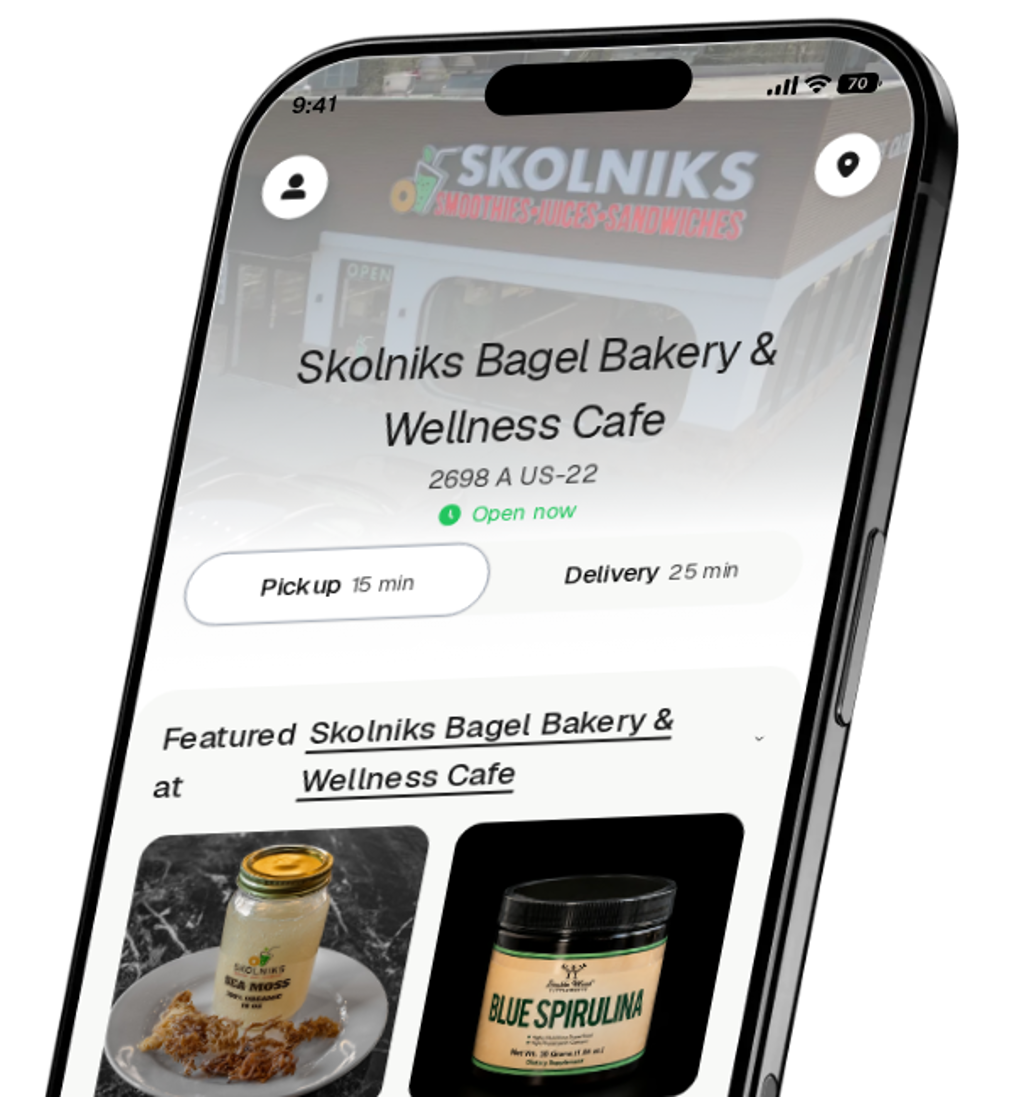 Skolniks Bagel Bakery & Wellness Cafe app preview