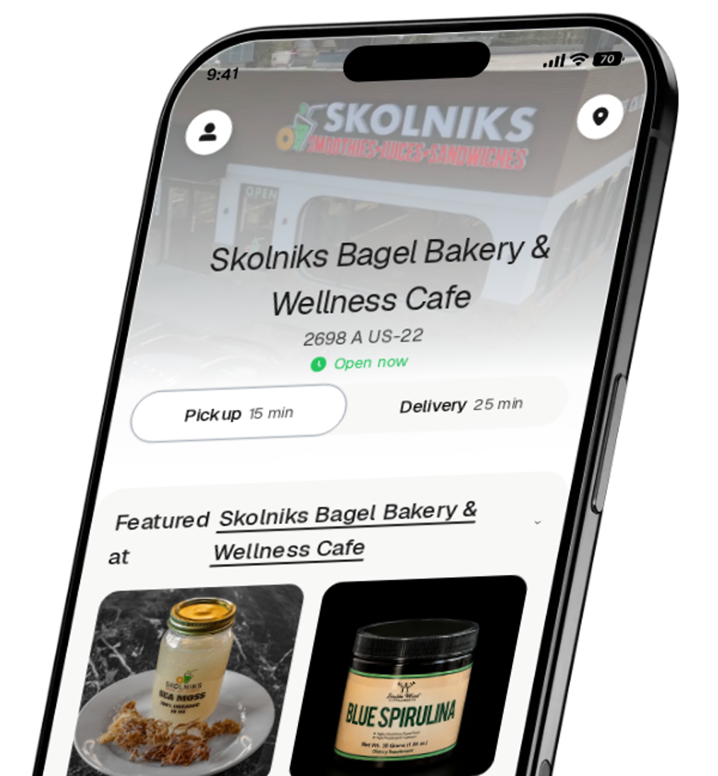Skolniks Bagel Bakery & Wellness Cafe app preview